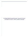 Test Bank Medical-Surgical Nursing- Concepts & Practice, 3rd Edition by Susan C. deWit, Candice K. Kumagai