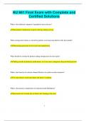 NU 661 Final Exam with Complete and  Certified Solutions