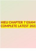 HIEU 201 CHAPTER 7 EXAM COMPLETE LATEST 2023