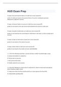 HUD Exam Prep 2023 with 100&percnt; correct answers