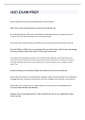 HUD EXAM PREP 2023 WITH 100&percnt; CORRECT ANSWERS