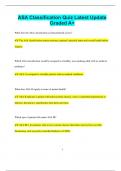 ASA Classification Quiz Latest Update  Graded A&plus;