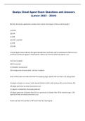 Qualys Cloud Agent Exam Questions and Answers &lpar;Latest 2023 &ndash; 2024&rpar;