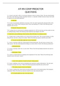 ATI RN COMP PREDICTOR QUESTIONS