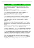 SERE 100&period;2 Level A Pre Test Answers