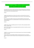 Medicare exam UPDATED VERSION WITH COMPLETE Q&A