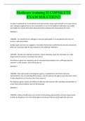 Medicare training II COPMLETE EXAM SOLUTION&excl;&excl;