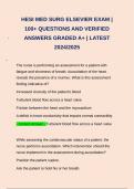 HESI MED SURG ELSEVIER EXAM &vert; 100&plus; QUESTIONS AND VERIFIED ANSWERS GRADED A&plus; &vert; LATEST 2024&sol;2025
