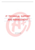 IT TECHNICAL SUPPORT AND MANAGEMENT