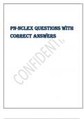 Exam &lpar;elaborations&rpar; PN-NCLEX