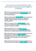 PLS 101 FINAL EXAM NEWEST 2024 QUESTIONS AND DETAILED CORRECT ANSWERS