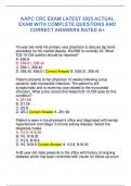 AAPC CRC EXAM LATEST 2025 ACTUAL  EXAM WITH COMPLETE QUESTIONS AND  CORRECT ANSWERS RATED A&plus;