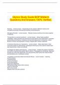  Glynco Study Guide BOP Midterm Questions And Answers 100&percnt; Verified&period;