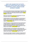 AAPC CRC EXAM STUDY KIT WITH  COMPLETE QUESTIONS AND CORRECT  ANSWERS&vert;&vert; LATEST UPDATE EXAM  ALREADY PASSED