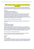 TMC Practice Exam 1 Questions And Answers Graded A&plus;