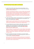 NR 508 Final Exam Practice Q&As with Rationale &semi;Latest