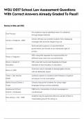 WGU D017 School Law Assessment Questions With Correct Answers Already Graded To Pass&excl;&excl;