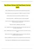 Top Driver Drivers Ed Final Exam Correct 100&percnt;