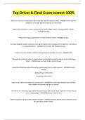 Top Driver IL Final Exam correct 100&percnt;