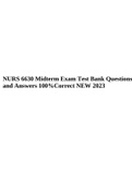 NURS 6630 Midterm Exam Test Bank Questions and Answers 100%Correct NEW 2023.