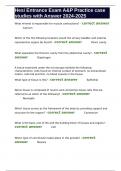 Hesi Entrance Exam A&P Practice case studies with Answer 2024-2025