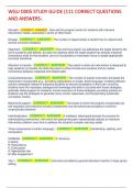 WGU D005 STUDY GUIDE &lpar;111 CORRECT QUESTIONS  AND ANSWERS&rpar;