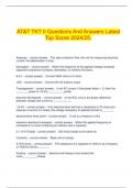  AT&T TKT II Questions And Answers Latest Top Score 2024&sol;25&period;