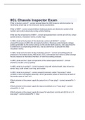 IICL Chassis Inspector Exam 2023 with verified question and answers