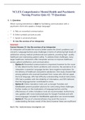 Comprehensive Mental Health and Psychiatric Nursing NCLEX Practice Quiz &num;2