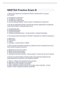 NBSTSA Practice Exam B with 100&percnt; Correct Answers 2023