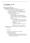 St. Augustine Lecture Notes - Philosophy 