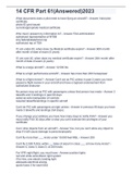 14 CFR Part 61&lpar;Answered&rpar;2023