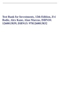 Test Bank for Investments&comma; 12th Edition&comma; Zvi Bodie&comma; Alex Kane&comma; Alan Marcus&comma; ISBN10&colon; 1260013839&comma; ISBN13&colon; 9781260013832