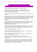 Certified Medication Aide Practice Exam&sol;225Questions with Complete Solutions