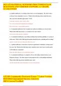 2023 ATI MATERNAL NEWBORN PROCTORED EXAM QUESTIONS AND VERIFIED ANSWERS&period; A&plus; GRADE GUARANTEED