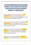 ATI CMS PHARMACOLOGY RETAKE EXAM  NEWEST ACTUAL EXAM WITH COMPLETE  QUESTIONS AND DETAILED ANSWERS  GRADED A &vert; BRAND NEW&excl;&excl;&excl; 