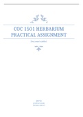 COC 1501 HERBARIUM PRACTICAL ASSIGNMENT