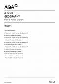 AQA A LEVEL GEOGRAPHY INSERT PAPER 1 2024 &lpar;7037&sol;1&rpar; 