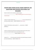 NCCER 33301 EXAM ACTUAL EXAM COMPLETE 150 QUESTIONS AND DETAILED SOLUTIONS JUST RELEASED