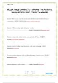 NCCER 33301 EXAM LATEST UPDATE THIS YEAR ALL 300 QUESTIONS AND CORRECT ANSWERS
