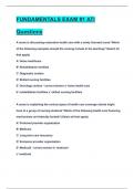 ATI Fundamentals Proctored Exam Test Bank &sol;2024&period;pdf&period; VERIFIED package deal 
