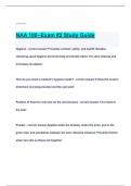 NAA 100--Exam -2 Study Guide 