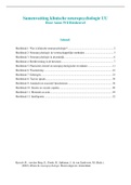Klinische neuropsychologie H1 t&sol;m 12 deeltentamen 