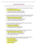 PEDS PROCTOR EXAM 2022