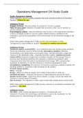 C215 - Operations Management OA Study Guide