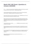 Baylor ENV 1301 Exam 1 Questions & Answers 2024&sol;2025