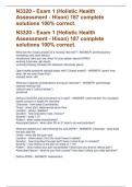 N3320 - Exam 1 &lpar;Holistic Health Assessment - Hixon&rpar; 187 complete solutions 100&percnt; correct&period;