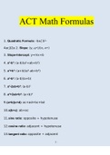 ACT Math Formulas Complete Solutions Verified