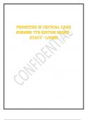 Exam &lpar;elaborations&rpar; Priorities in Critical Care Nursing 7th Edition