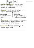 JUS205 Bipolar&sol; Depression Notes